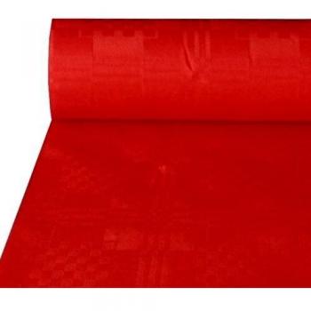 Nappe 1,0 x 50 m damassée rouge