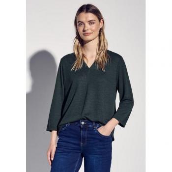 Street One Femme Chemise lin taille 42 couleur verte