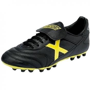 Munich Mundial U25 Black‑and‑Gold Football Cleats UK 10 Unisex