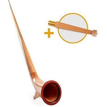 Lechgold Alphorn Natur Erle F/Bb Set