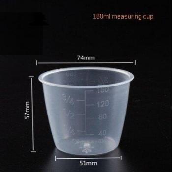 160ML Clear PP Plastic Rice Measuring Cup Set
