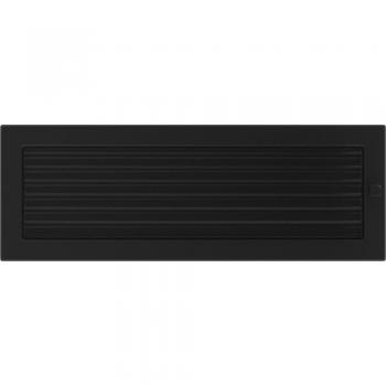 Griglia di Ventilazione KRATKI 17x49 cm Nera con Lamelle