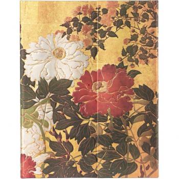 Diario a copertina rigida, Ultra, Fiori Rinpa, Natsu, Bianco