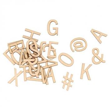 Bright Beginnings: Artemio 136 White Wooden Letters & Symbols