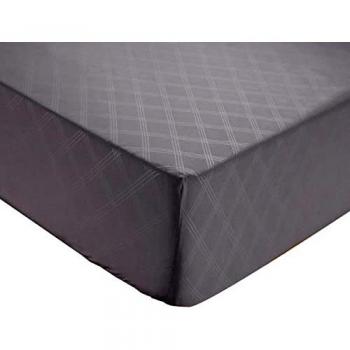 Ultra‑Deep 25 cm King Fitted Sheet – Silver Grey Brushed Microfiber