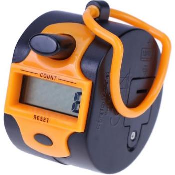 Contador portátil de pulsador con pantalla LCD