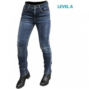 Jessy Overlap Motorjeans voor Vrouwen