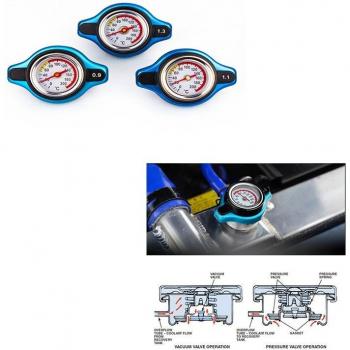 D1 Big Head Radiator Cap with Pressure Gauge