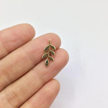 Zinc Alloy Leaf Charms