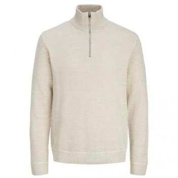 Jack & Jones Premium Strickpullover mit Stehkragen Modell 'BLUCHRISTER' in Offwhite, Größe XXL