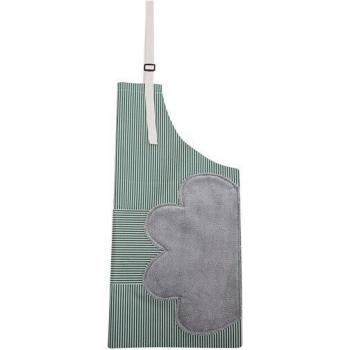 Medio delantal de cocina impermeable, estilo japonés, para cintura de mujer