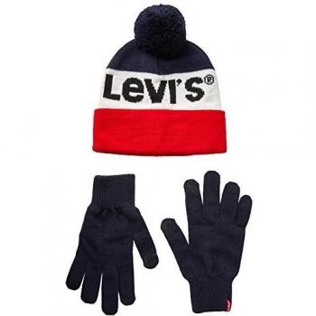 Levi's Guantes deportivos, Azul (Navy Blue 17), Talla única