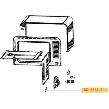 Componenti molla destra per forni, fornelli Elettrici & Gas Moulinex 43553813616360062496