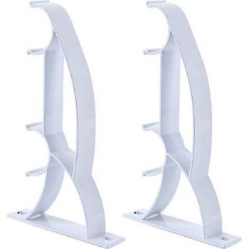 2pcs Heavy Duty Aluminum Curtain Pole Bracket