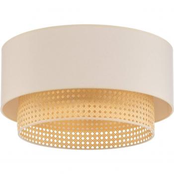 Duolla Boho Hanging Light, Ø 45 cm, Cream/Rattan