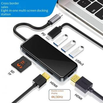 XNCORN Dual HDMI USB Type-C Docking Station