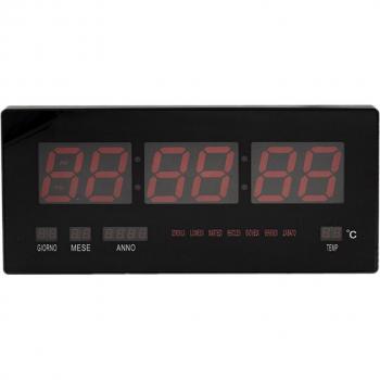 Reloj Digital de Pared con Calendario y Medidor de Temperatura