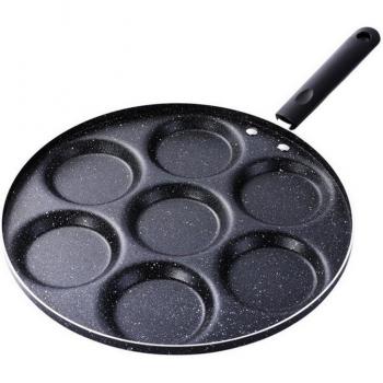 Practical Seven-Cavity Nonstick Cooking Pan