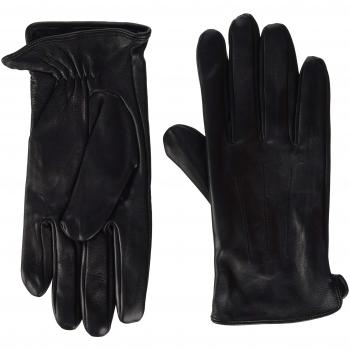 Guantes de Cuero Pcnellie para Mujer, Negro, Talla 5.5
