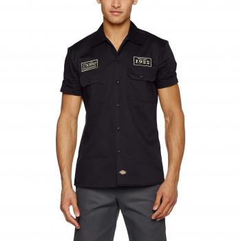 Dickies Herren Freizeithemd North Irwin, Schwarz (Black Bk), S