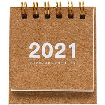 Compact Desk Calendar with Office Supplies Organizer
