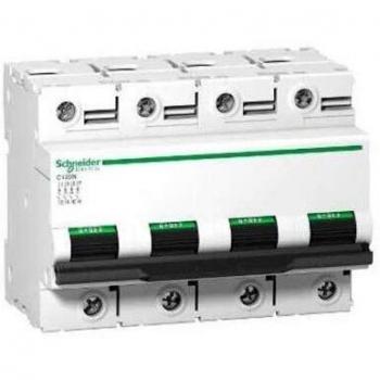 Schneider C120N 100A 4‑Pole B‑Circuit Breaker Unit