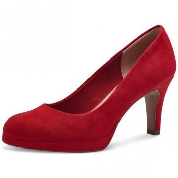 Abendschuh TAMARIS – Rot, Größe 37, schmale Form, festlicher Trichterabsatz für Damen