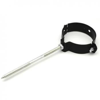 Collier de montage tuyaux fumée NOIR – DIANFLEX 100 mm