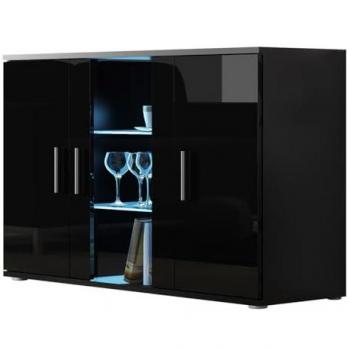 Buffet Tornola 106 (80x120cm) Noir Brillant