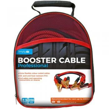 200AMP 2.5m Jump Leads for 2000cc Vehicles