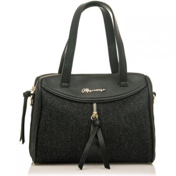 Bolso de mano con doble asa Mariamare Detsi negro