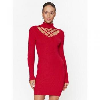 Guess Cut-Out Mini Turtleneck Dress