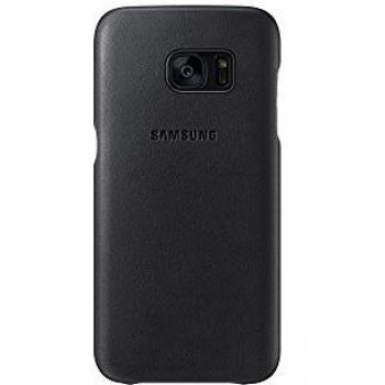 Protector de Cuero Negro Galaxy S7