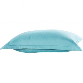 Taille de taie d’oreiller couleur azur 48×74 cm