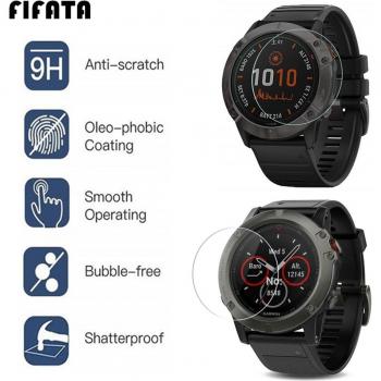 Protector antiarañazos FIFATA para Garmin Fenix 5 5S 6 6S 6X/Forerunner 245 945 45/Vivoactive 3