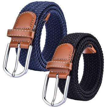 Pack Women's Stretch Canvas Braided Belt