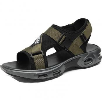 Wearproof Cross Tied Sandals for Men with Air Cushion and Buckle zy3521