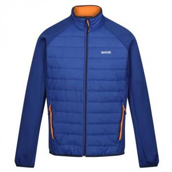 Chaqueta de aventura Regatta Clumber Hybrid en tono azul, forro acolchonado