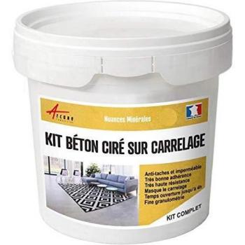 Kit revêtement douche béton ciré 2 m²