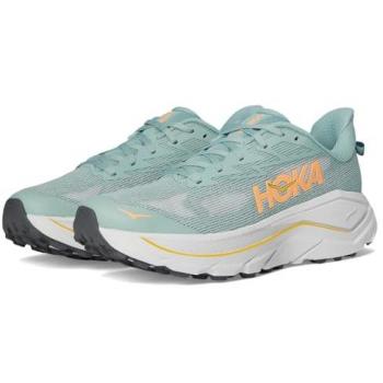 Calzado deportivo HOKA Challenger 8 gris claro y jade para mujer