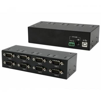 EX-13078 USB 2.0 zu 8 x Seriell RS-232 FTDI Chip-Set Metallgehäuse (EX-13078)