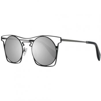 Yohji Yamamoto “Noir Edge” Men’s 49mm Black Rectangular Shades
