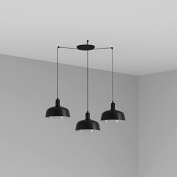TATAWIN M Luminaire noir suspendu 3 lumières