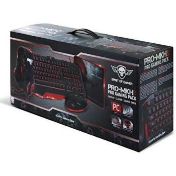 Pack Pro-MKH3 Spirit Of Gamer (Clavier + Souris + Casque + Tapis de Souris)