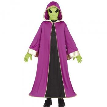 Disfraz de Extraterrestre Verde con capa para niños