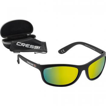 Cressi Rocker Soleil Pro – Protection UV 100%, Mixte Noir/Miroir
