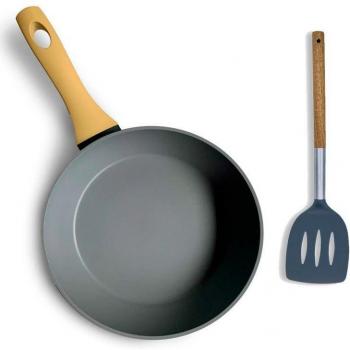 Sartén Aluminio 20cm Alza Arena + Espátula Bois