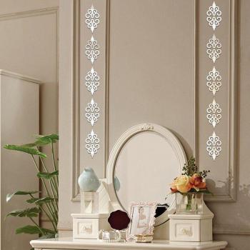 Azulejos cuadrados autoadhesivos 3D para pared, pegatinas de espejo, 10 Uds de 7x7cm