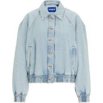 HUGO Damen Jeansjacke Gebari in Hellblau, Relaxed Fit, Größe S