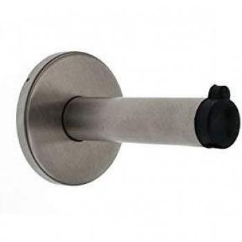 Percha Inoxidable con Tope de Goma para Cabina